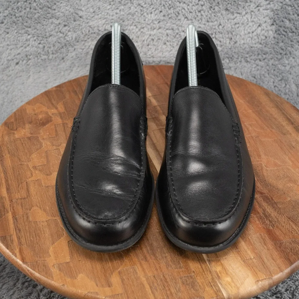 Cole Haan Loafer Mens Size 9 Black Good Leather Slip On C24509 Casual Round Toe